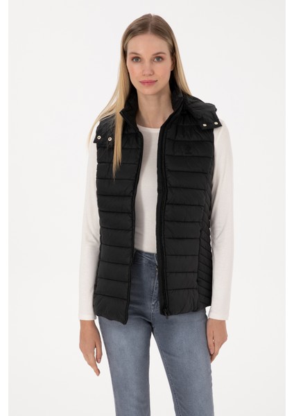 Kadın Siyah Yelek (Dokuma) 50307992-VR046