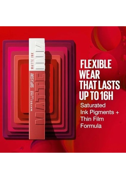 Maybelline New York Super Stay Matte Ink Likit Mat Ruj - 510 Charmer