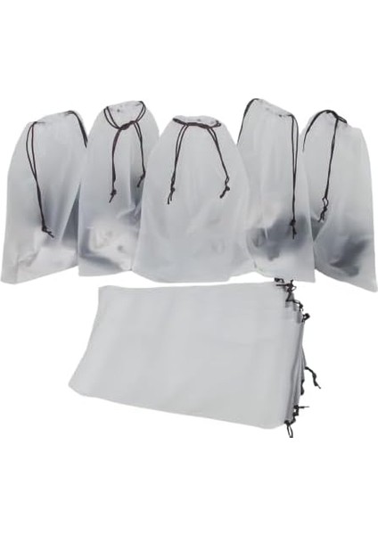 Meapuff, 10'lu Set 25X35 cm Su Geçirmez Kozmetik ve Plaj Çantası