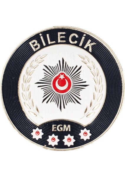 Bilecik Polis Kol Arması 3D Plastik Tpu, Yeni Tip, Cırtlı, Standart Ölçü, 1.sınıf Kalite