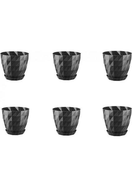 Modular Square Saksı - 6 Lt Siyah Dekoratif Saksı modelleri