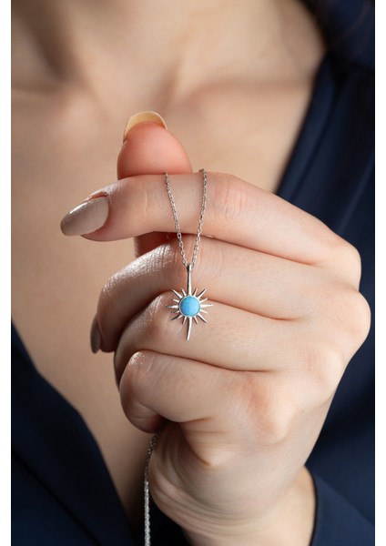 925 Ayar Gümüş Kutup Yıldızı Kolye fiyatları