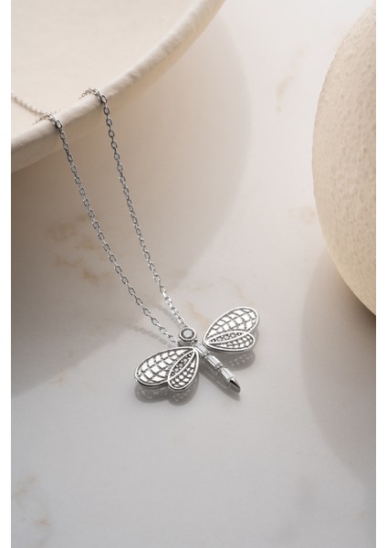 925 Ayar Gümüş Yusufçuk Kolye indirimleri