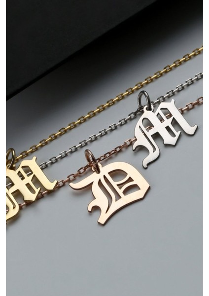 925 Ayar Gümüş Trend Harfli Kolye fiyatları