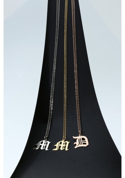 925 Ayar Gümüş Trend Harfli Kolye indirimleri