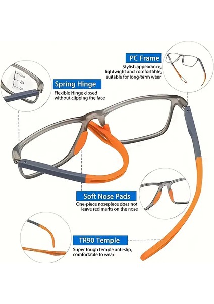 Rahat Spor Okuma-Gözlüğü , Mavi Işık Korumalı 2.0 | Silikon Saplı & Pc Çerçeve fırsatları