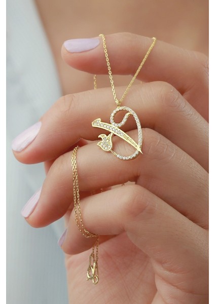 925 Ayar Gümüş Elif Vav Kolye fiyatları