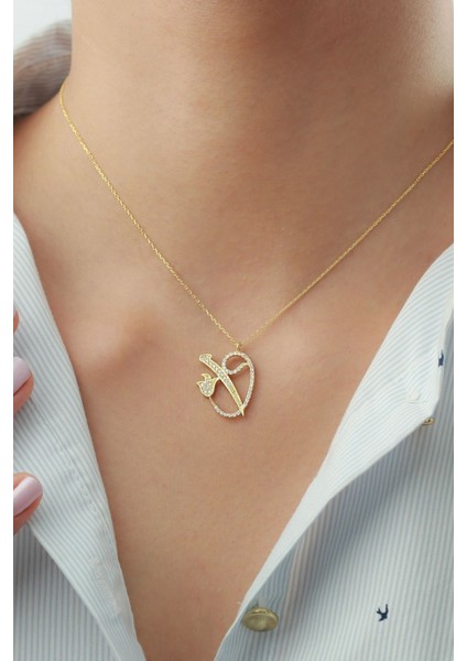 925 Ayar Gümüş Elif Vav Kolye modelleri