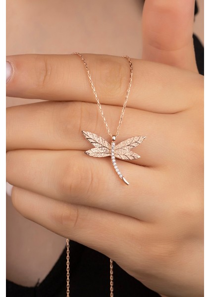 925 Ayar Gümüş Desenli Yusufçuk Kolye fiyatları