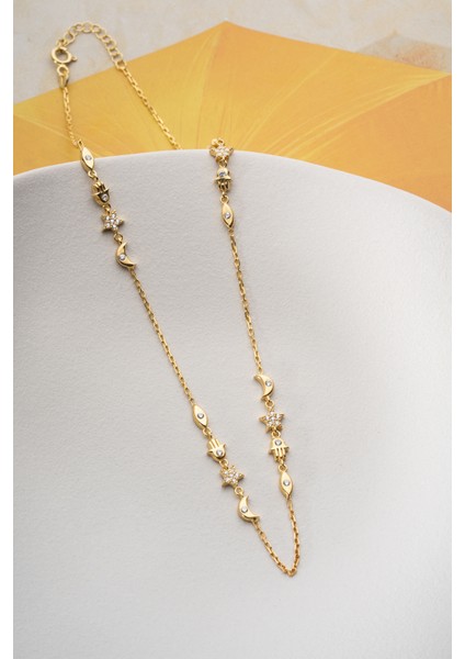 925 Ayar Gümüş Zincirli Bereket Kolye