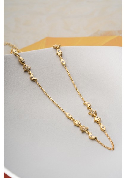 925 Ayar Gümüş Zincirli Bereket Kolye fırsatları