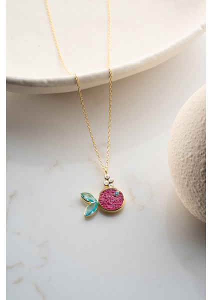 925 Ayar Gümüş Incili Balık Kolye modelleri