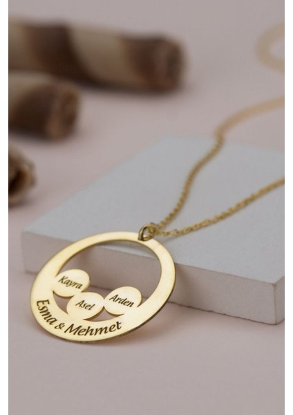 925 Ayar Gümüş Kişiye Özel Üçlü Kalp Plaka Kolye modelleri