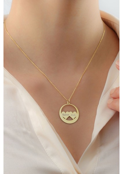 925 Ayar Gümüş Kişiye Özel Iki Kalpli Plaka Kolye fiyatları