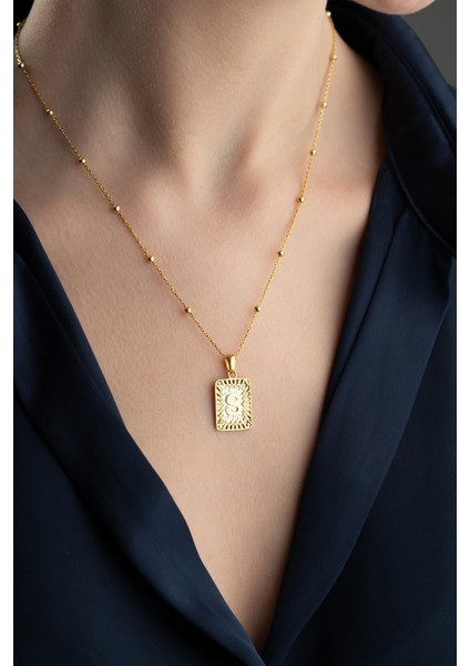 925 Ayar Gümüş Işıklı Kutuda Kişiye Özel Plaka Harf Kolye fiyatları