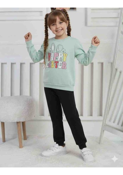 Kız Çocuk Şardonlu Kışlık Eşofman Takımı