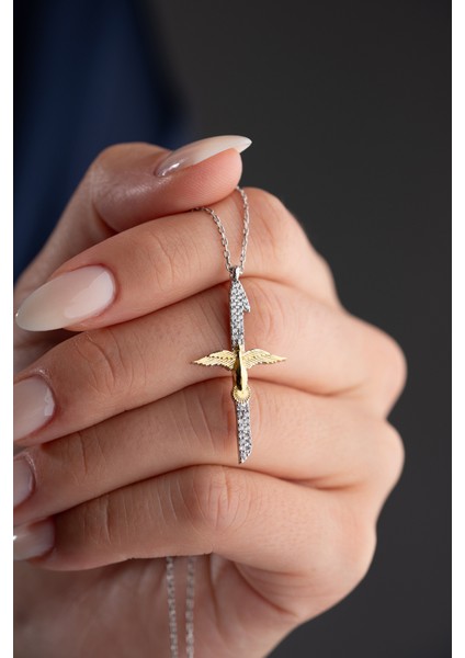 925 Ayar Gümüş Gold Kuşlu Elif Koyle fiyatları