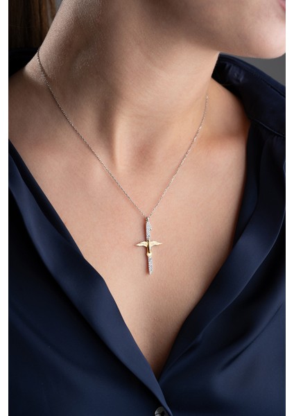 925 Ayar Gümüş Gold Kuşlu Elif Koyle modelleri