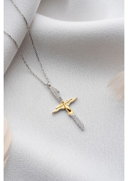 925 Ayar Gümüş Gold Kuşlu Elif Koyle fırsatları