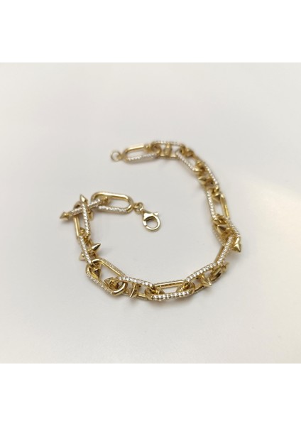 Taşlı Bileklik Künye 14 Ayar Altın Hd Videolu modelleri