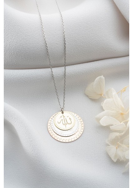 925 Ayar Gümüş Dualı Allah Lafzı Kolye modelleri