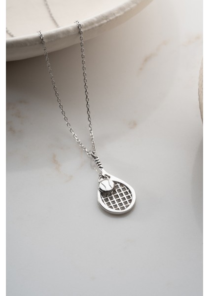 925 Ayar Gümüş Tenis Raketi Kolye indirimleri