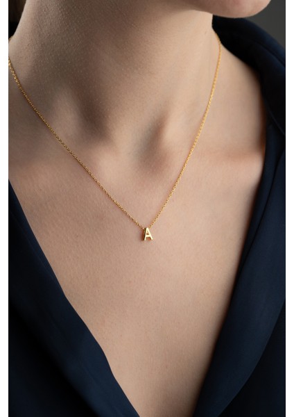 925 Ayar Gümüş Kişiye Özel Harf Kolye