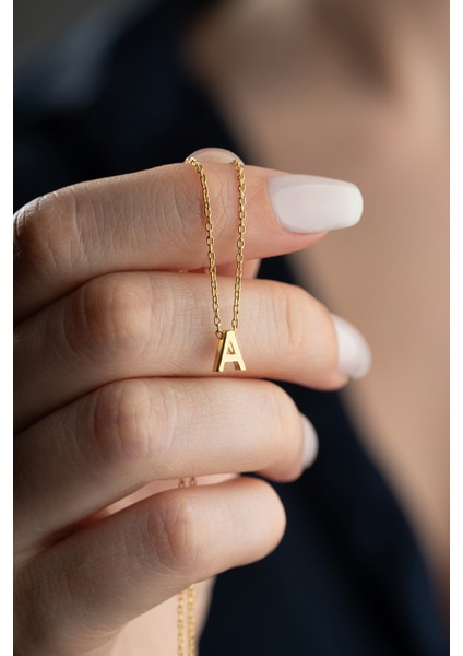 925 Ayar Gümüş Kişiye Özel Harf Kolye modelleri