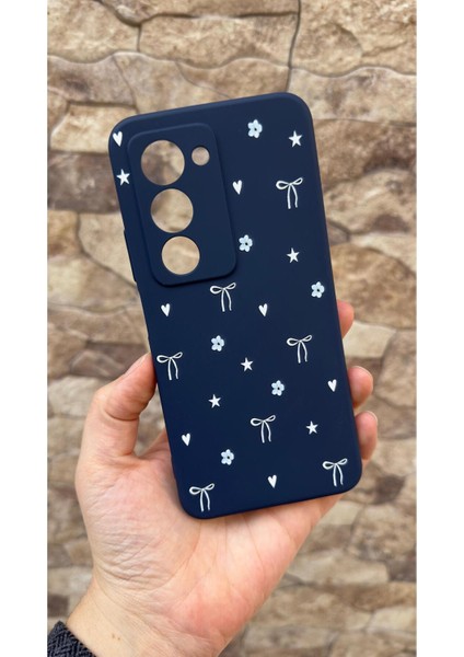 Redmi 15 Uyumlu Mini Fiyonk Desenli Darbeye Dayanıklı Silikon Korumalı Rubber Kılıf