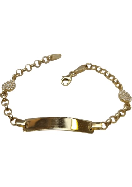 Çocuk Isim Yazılabilir Bileklik 14 Ayar Altın Hd Videolu