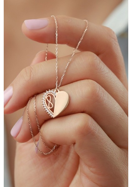 925 Ayar Gümüş Kalp Kolye