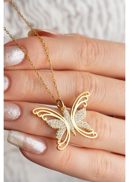 925 Ayar Gümüş Kelebek Kolye fiyatları