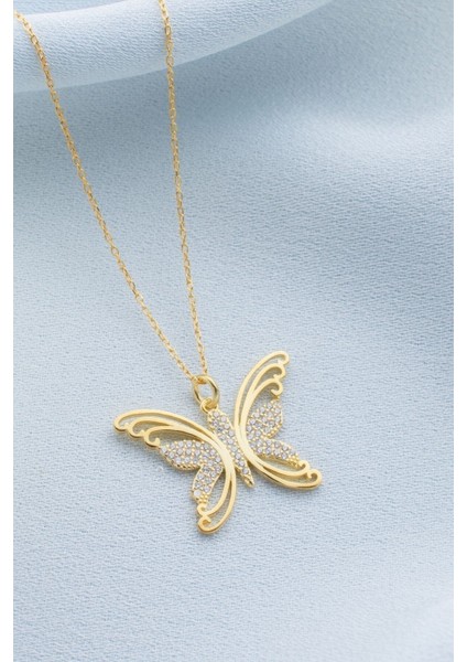 925 Ayar Gümüş Kelebek Kolye modelleri