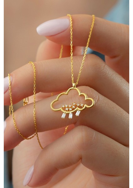 925 Ayar Gümüş Yağmur Bulut Kolye fiyatları