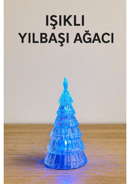 Tekli Renk Değiştiren LED Işıklı Yılbaşı Ağacı – Pilli, Piller Hediye, Dekoratif Noel Süsü fiyatları