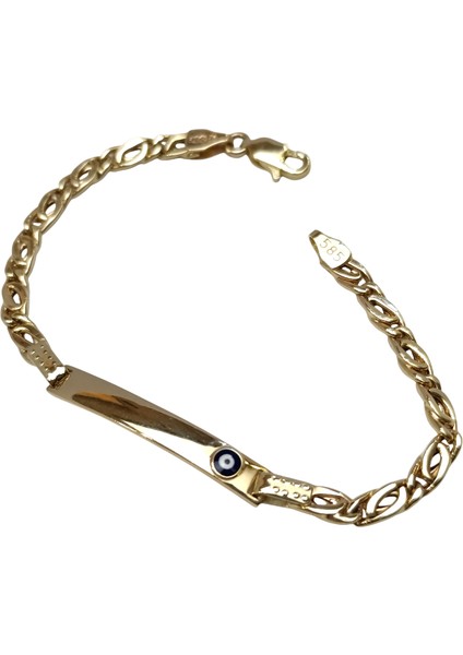 Çocuk Isim Yazılabilir Bileklik 14 Ayar Altın Hd Videolu