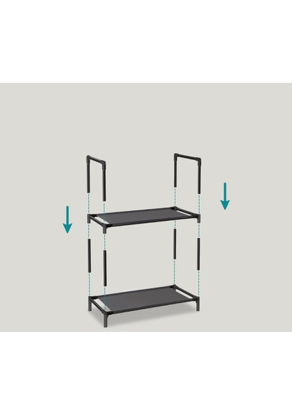 Modüler Ayakkabı Rafı ve Organizeri Az Yer Kaplar Şık ve Dayanılıklı 5'li (Beş Adet Raf ) ( 5 Kat ) fiyatları