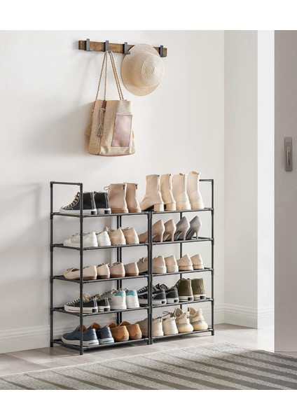 Modüler Ayakkabı Rafı ve Organizeri Az Yer Kaplar Şık ve Dayanılıklı 5'li (Beş Adet Raf ) ( 5 Kat ) fırsatları