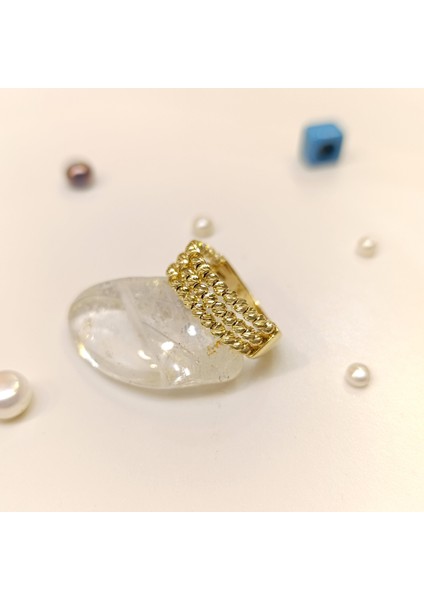 Dorika Toplu Taşsız Yüzük 14 Ayar Altın Hd Videolu