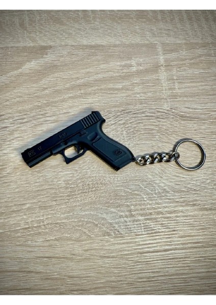 Silah Glock 17 Whistle Düdük Islık Sesi Çıkaran Anahtarlık