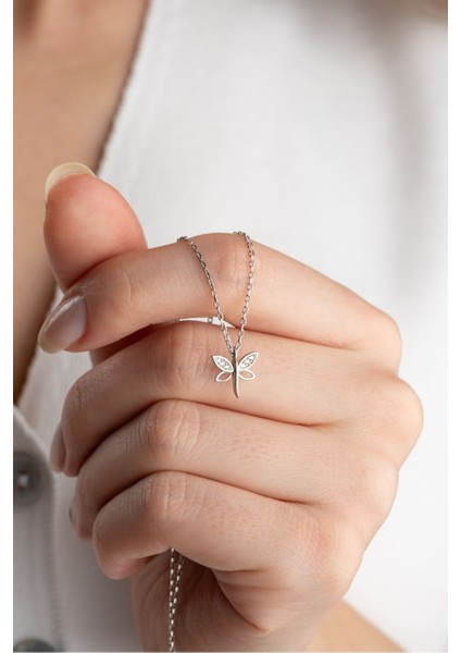 925 Ayar Gümüş Minimal Yusufçuk Kolye fiyatları