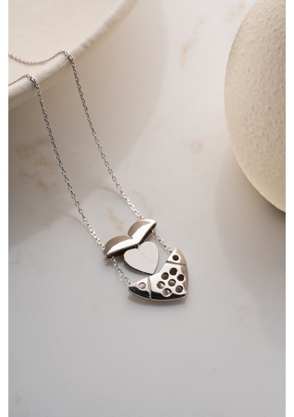 925 Ayar Gümüş Isim Yazılabilen Kalp Kolye fırsatları