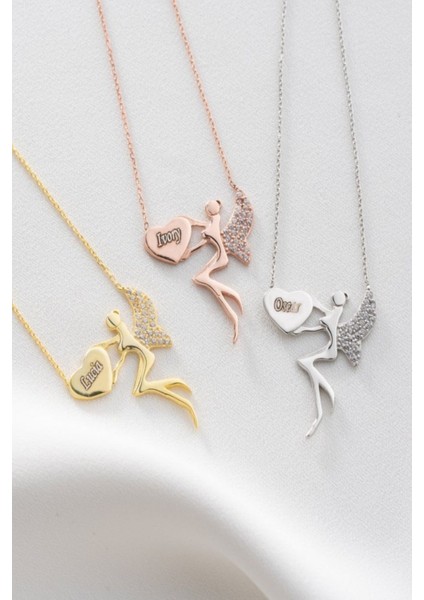 925 Ayar Gümüş Isimli Peri Kolye