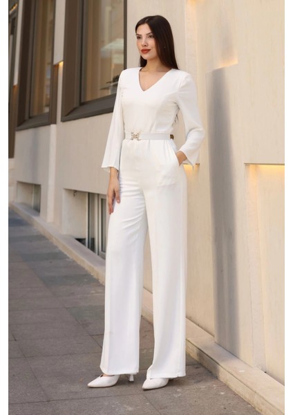 Nursel Ergin Özel Tasarım Tulum 6050-EKRU