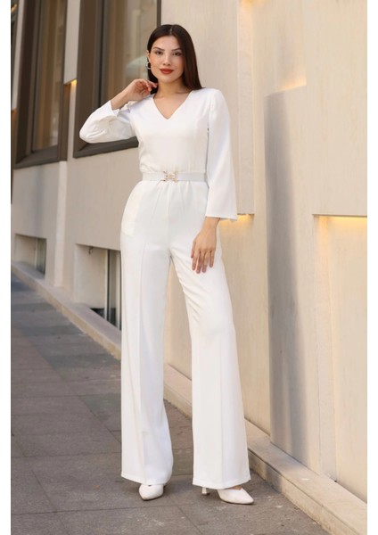 Nursel Ergin Özel Tasarım Tulum 6050-EKRU fırsatları