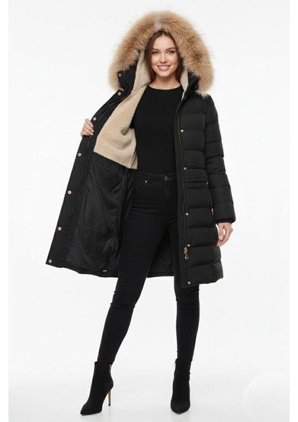 Kadın Spor Kapüşonlu Içi Peluş Mont M5307 BGL-ST04913 indirimleri