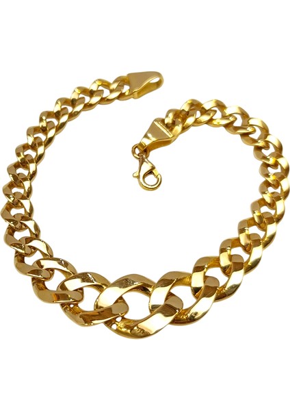 13.2mm Gurmet Bileklik Künye 22 Ayar Altın Hd Videolu