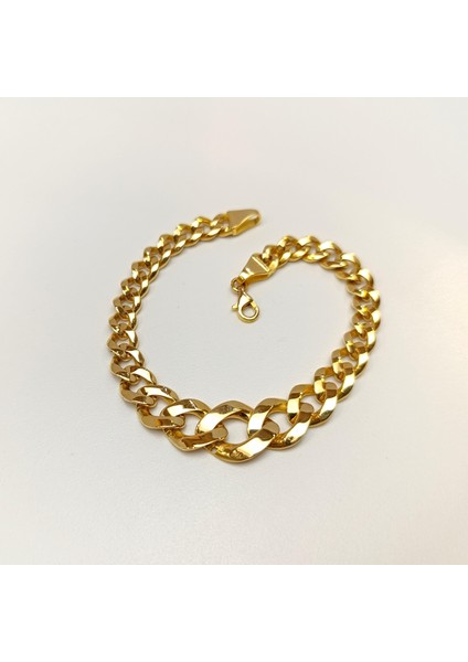 13.2mm Gurmet Bileklik Künye 22 Ayar Altın Hd Videolu modelleri