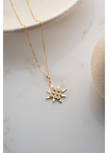 925 Ayar Gümüş Yıldız Kolye Kolye fırsatları