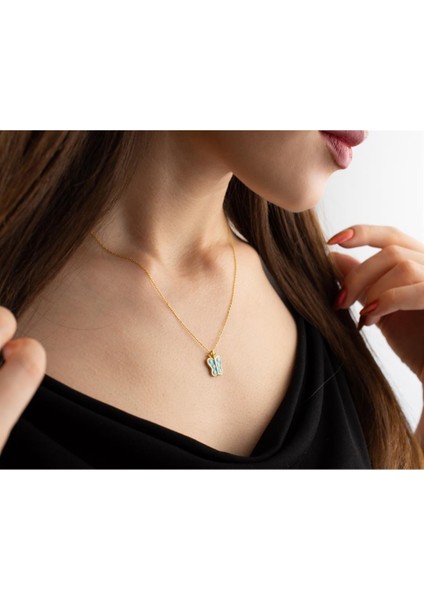 925 Ayar Gümüş Mineli Kelebek Kolye modelleri